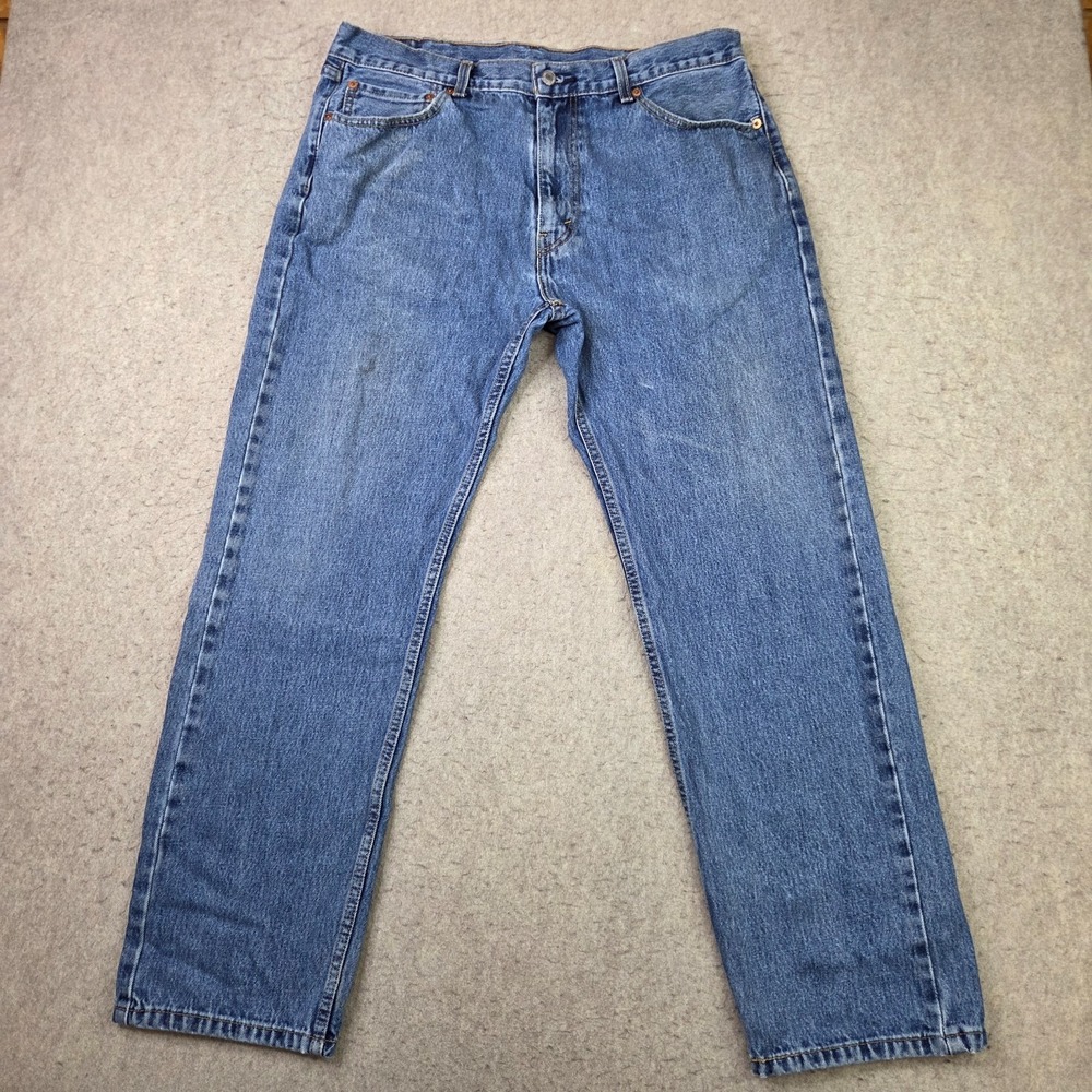 Levi's 505 Jeans Mens 38x32 Blue Denim  Regular Fit 100% Cotton Straight Leg
